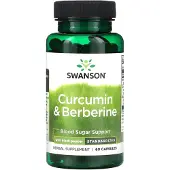 Swanson Health , Kurkumin & Berberin med Svart Peppar, 60 Caps