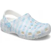 Crocs Träskor för barn Classic Gingham Clog K flickor - Vit - 29 / 30