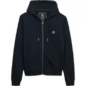 Superdry Sweatjacka marinblå