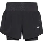 Asics Sportbyxa 'ROAD' silvergrå / svart