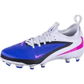 Nike Phantom 6 Academy Low Cut MG Attack - Blå/Pink Blast/Vit Barn - Multi Ground (MG), storlek 33