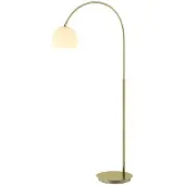 LINDBY Golvlampa , Cynthia, Guld / mässing, Vardagsrum, Glas, Modern