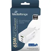 MediaRange 65w Usb-a-och Usb-c-väggladdare