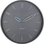 Karlsson väggklocka Petals dark grey KA6012GY