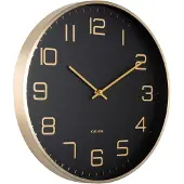 Karlsson väggklocka Elegance Glow black KA5973BK
