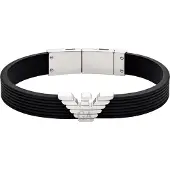 Emporio Armani Armband svart / silver