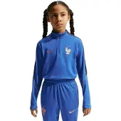 Nike Frankrike Träningströja Dri-FIT Strike Drill VM 2026 - Blå/Blå/Metallisk koppar Barn - , storlek XS: 122-128 cm