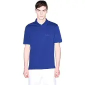 Armani Exchange för män. XM001286AF10366UB131 Post blå polotröja (M), Casual, Bomull, Kort ärm