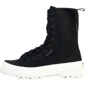 Superga 2641 Alpina Hög Bomullsblandning Dam Svarta Kängor