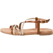 Tamaris Remsandal konjak / cappuccino / guld / svart