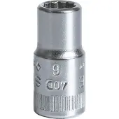 Stahlwille Hylsnyckel 01030006; 1/4''; 6 mm