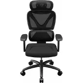 ThunderX3 TX3 XTC Cushion - Comfy Black - Kontorsstol, SYNC5, 10D justeringar, klass 4 gasslift