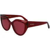 Ferragamo Röda acetatsolglasögon