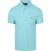 Tommy Hilfiger 1985 Polo Aqua Blå Ljusblå Storlek