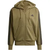 Adidas Essentials 3 Stripes Fleece Sweatshirt Med Dragkedja