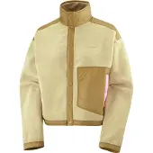 Salomon Women's Chroma Fleece Cardigan Gray Green