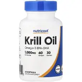 Nutricost , Krillolja, 60 mjuka kapslar