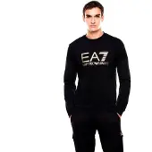 Emporio Armani för män. 7M002278_AF22266 Sweatshirt Core svart (XXS), Casual, Bomull