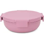 Brabantia Make & Take, Salladsskål, Rund, Plast, Rosa, 1,3 l, Rosa