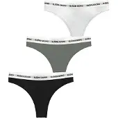 Björn Borg Logo Thongs 3-pack Svart, XL