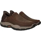 SKECHERS för män. 204810 Slip-ins RF Respected Elgin bruna lädertofflor bruna (40), Hud, Karta, Ingen, Casual