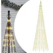 vidaXL LED julgran 1534 LEDs varmvit 500 cm