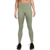 Nike Mid Rise Fast 7/8 Oljegröna Leggings