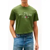 Tommy Hilfiger T-shirt 'BRAND LOVE' grön / röd / svart / vit