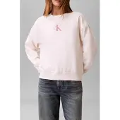 Calvin Klein Sweatshirt 'CLASSIC' beige / pastellrosa