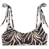 HUGO för kvinnor. 50561287 Fancy bikiniöverdel med djurprint (XL), Djurmönster, Strandkläder, Polyamid