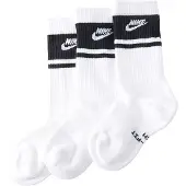 Nike Strumpor Everyday Elevated 3-pack - Vit/svart, storlek S: 34-38