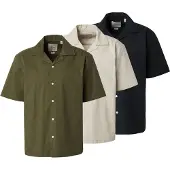 Only & Sons Skjorta 'ONSREID' ljusgrå / khaki / svart