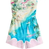 Next Jumpsuit sand / azur / grön / rosa
