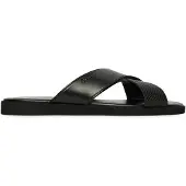 BOSS för män. 50563155 Flip flops med enfärgade remmar svart (45), Karta, Ingen, Casual