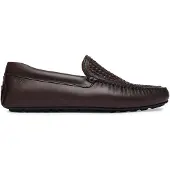 BOSS för män. 50563133 Noel loafers i brunt läder (43), Hud, Karta, Ingen, Casual