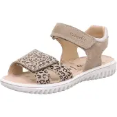 Superfit Sandal 'Sparkle' beige / mörkbrun / vit