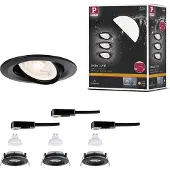 Paulmann 92418 Nova LED-inbyggnadsarmatur GU10 4,9 W svart (matt)