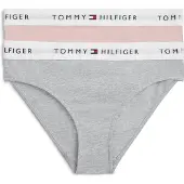 Tommy Hilfiger 2 Pack Signature Repeat Logo Waistband Briefs