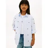 Tommy Hilfiger Regular Fit Stripe Star Flag Embroidery Shirt