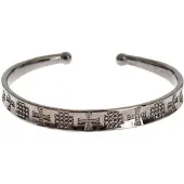 Nialaya Grå Rodiere 925 Silver Armband