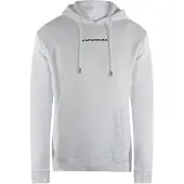 Moschino Love Vit Hoodie Med Enkel Logotyp