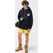 Palm Angels Korall Terry Hoodie Marinblå