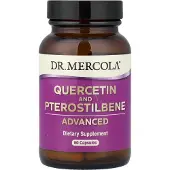 Dr. Mercola , Kvit och Pterostilbene Avancerat, 60 Capsulor