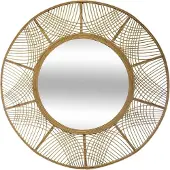Atmosphera boho-spegel med bamburam INA, Ø 89 cm