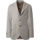 Hackett för män. HM443100 Grå boucléjacka (46/32), Brun, Casual, Klassisk, Akryl, Lång ärm