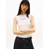Tommy Hilfiger Vit Bomull Damlinne