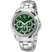 Maserati R8873621017 Successo Chronograph-klocka för män med grön urtavla