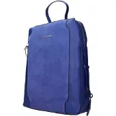 Piquadro Blå Läderryggsäck