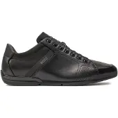 BOSS Låg sneaker 'Saturn' antracit / svart