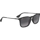 Ray-Ban - Varumärken - Chris Matte Rubber Black Light Grey Gradient Dark Grey för Unisex - Svart